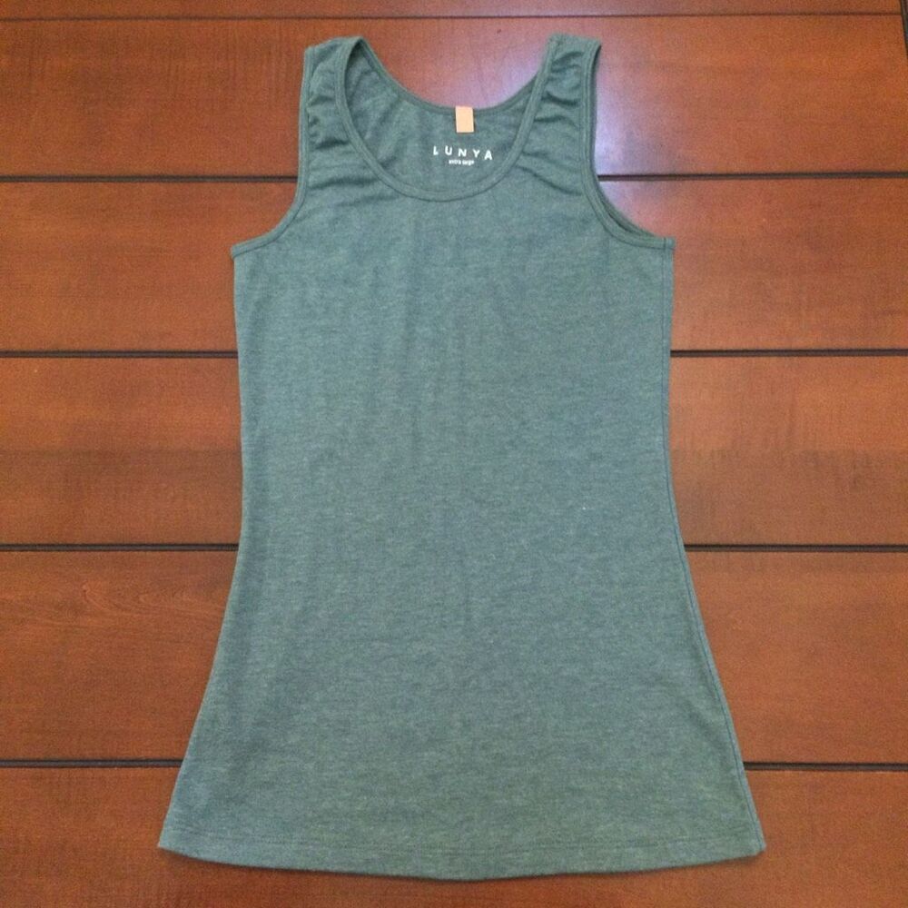 Lunya teal tank top xl